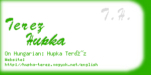 terez hupka business card